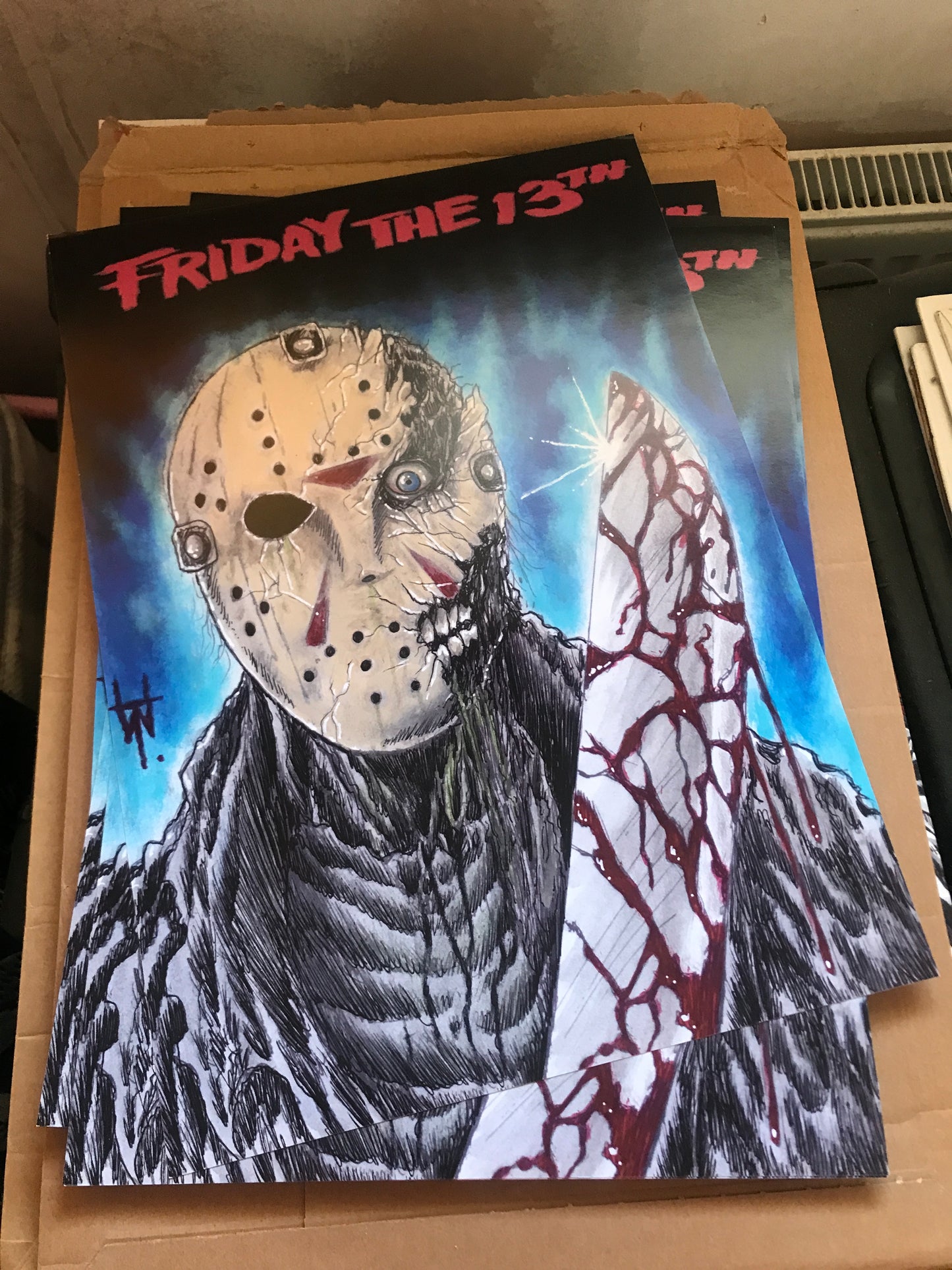 A3 Jason Voorhees Friday The 13th Art Print