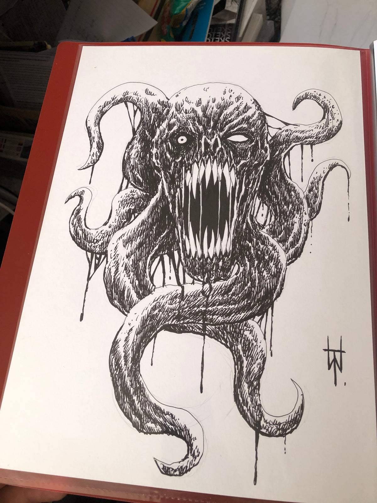 Two Horror Ink Sketches