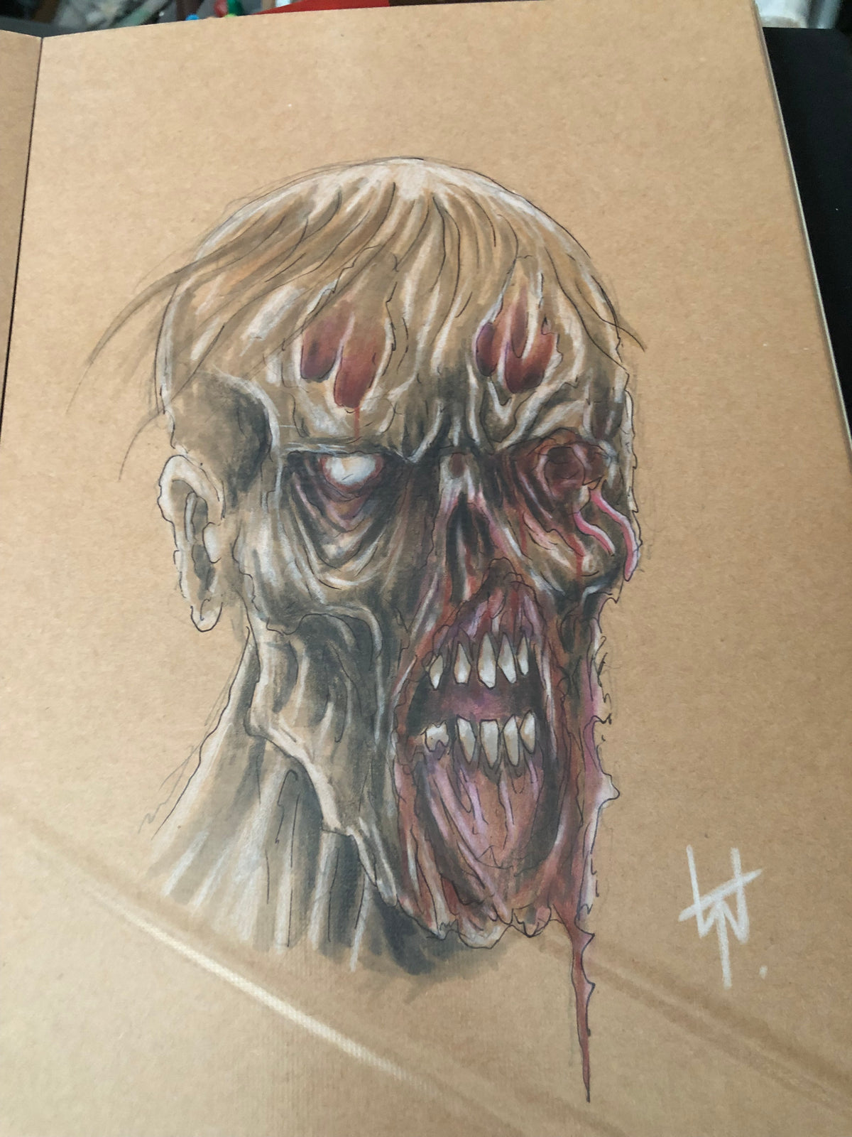 Walking Dead Inspired Walker Artwork