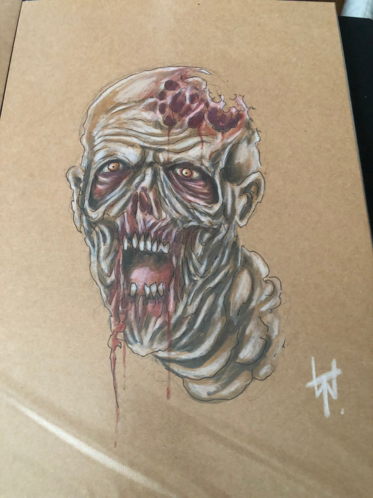 Walking Dead Inspired Colour Artwork