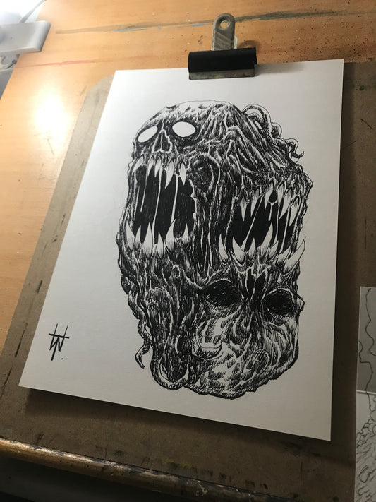 Original A4 Fantasy Ink Drawing