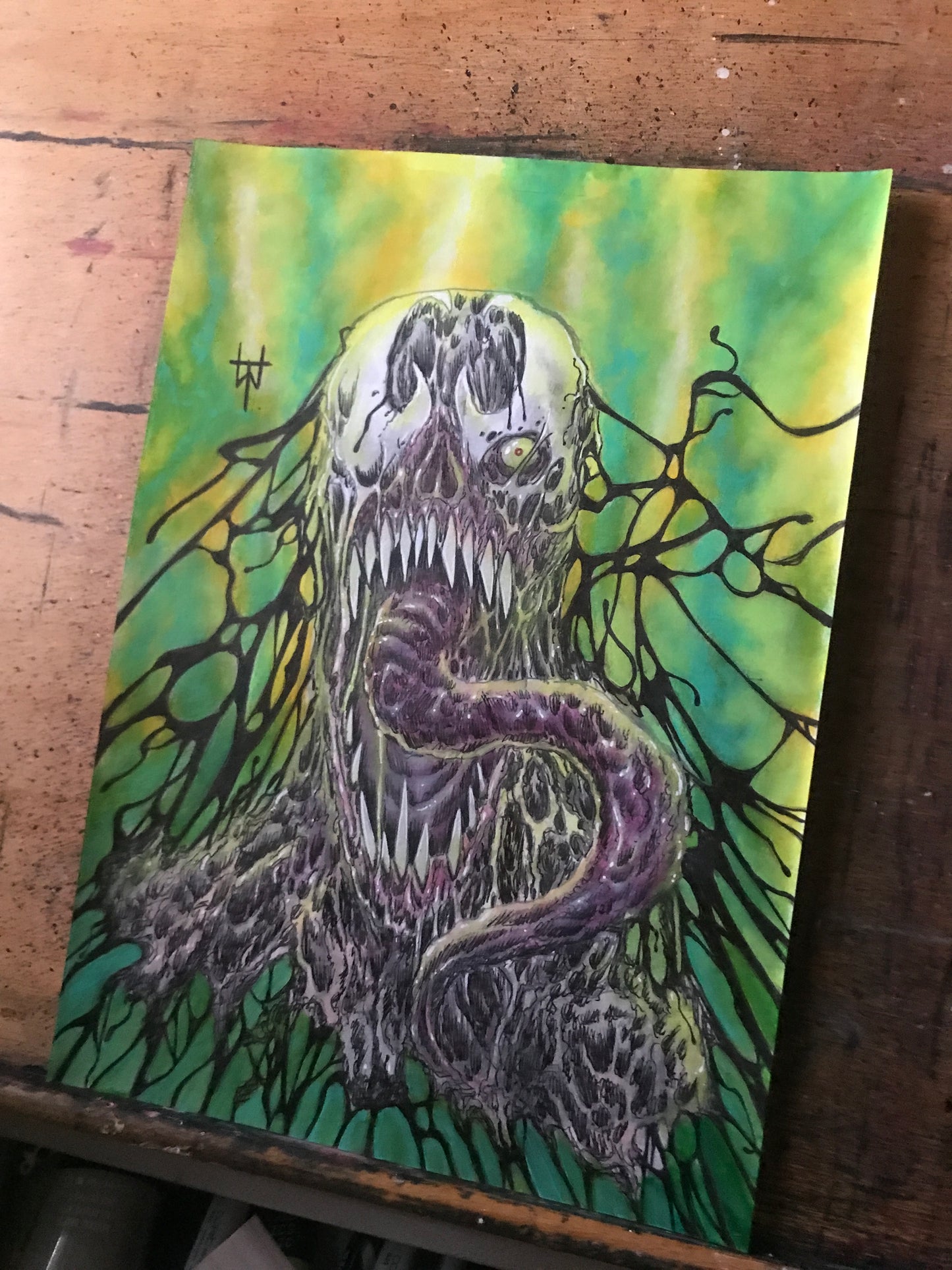 A4 Dark Venom Original Artwork