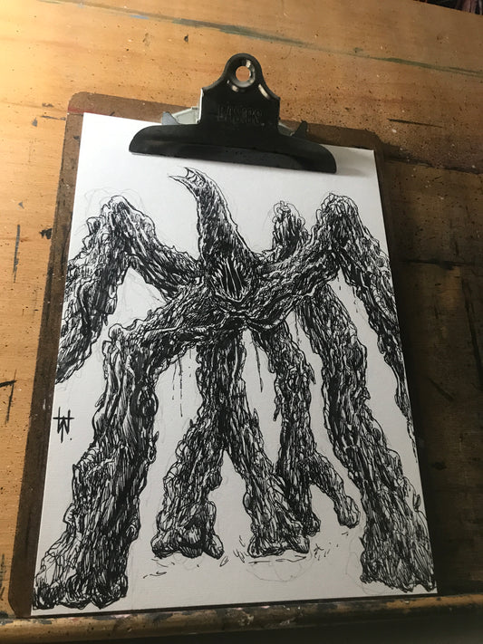Mind Flayer Ink Sketch Fan Art