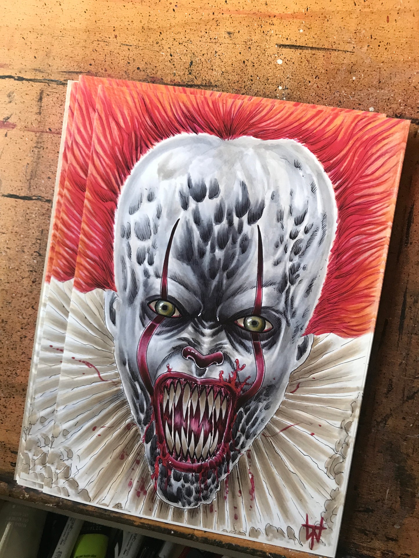 Clown A4 Art Prints