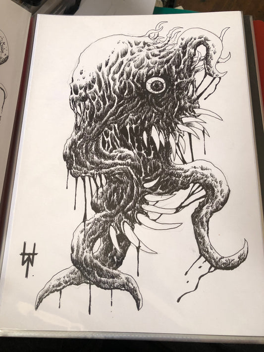Two Horror Ink Sketches