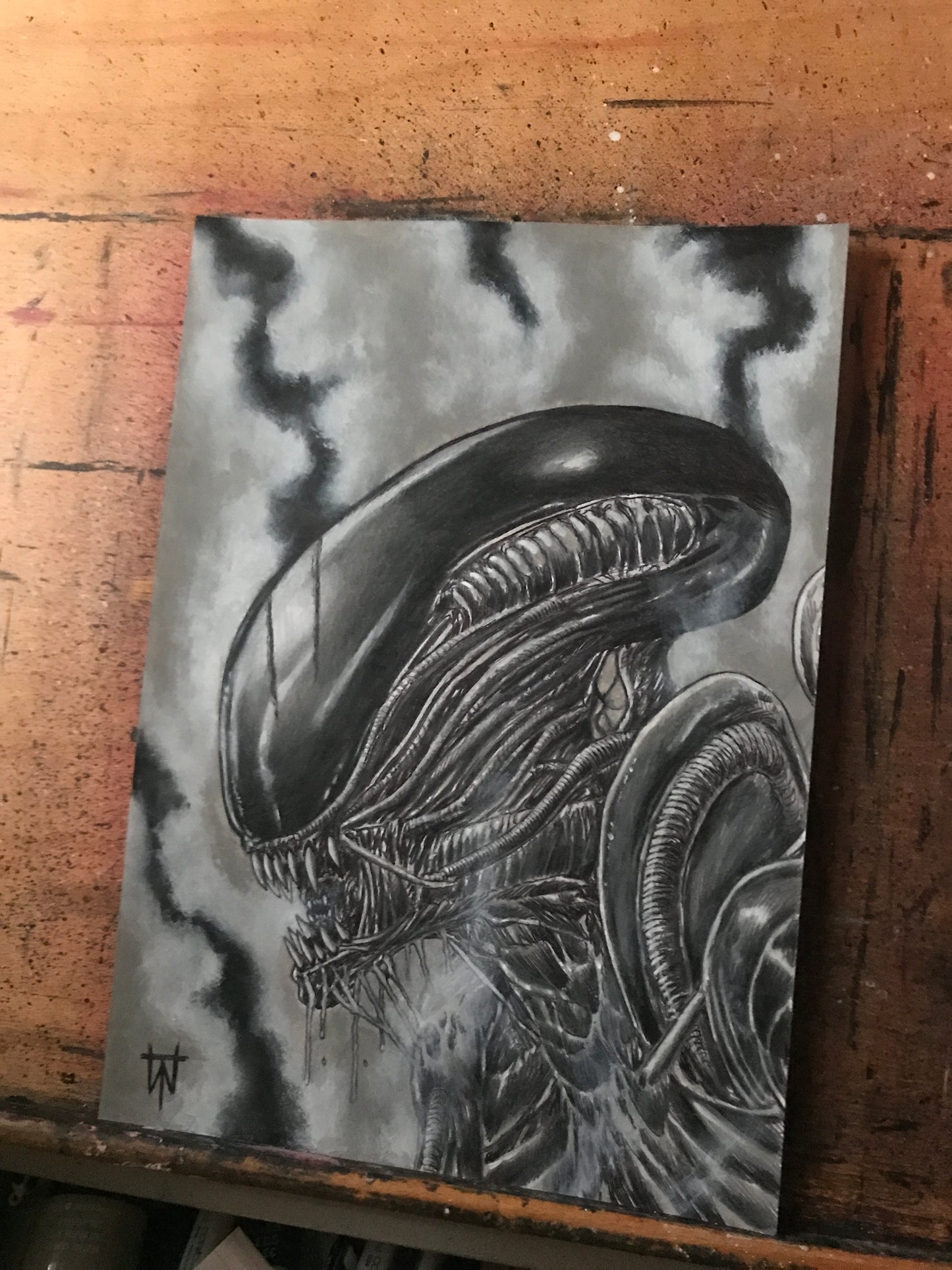 Original Alien A4 Artwork