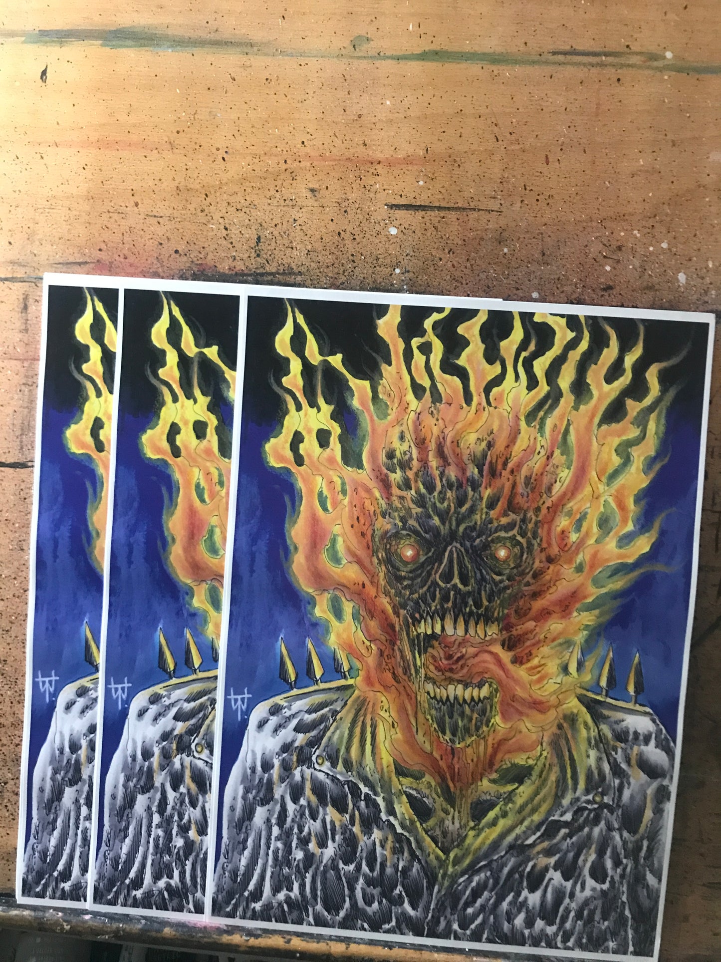 Ghost Rider A4 Art Prints