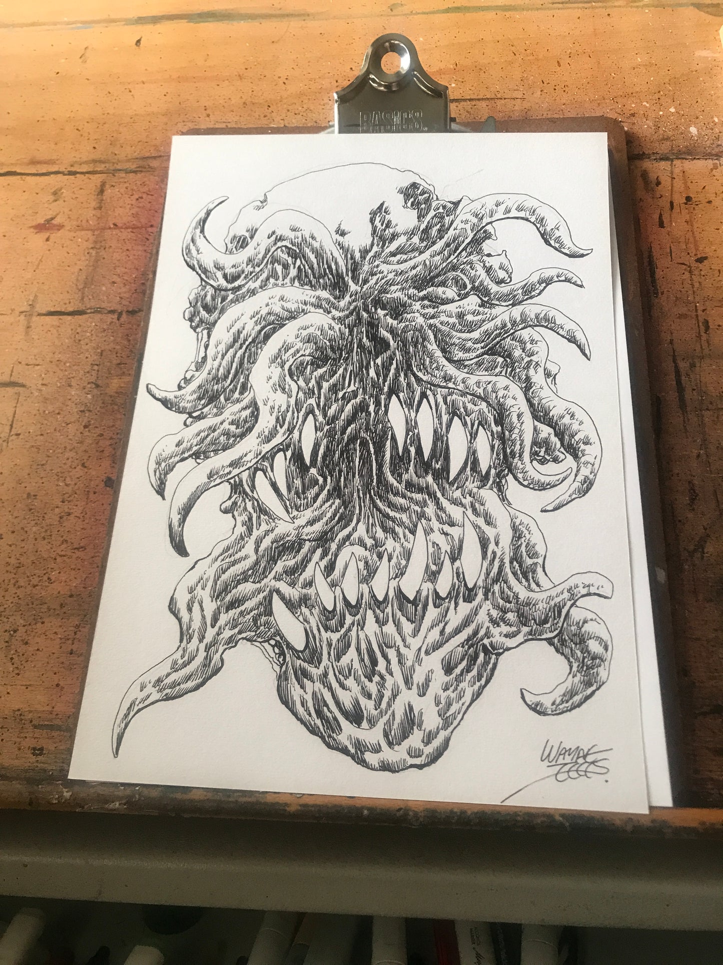 Original Horror Sketch Bundle of 3 Designs For Art Collectors