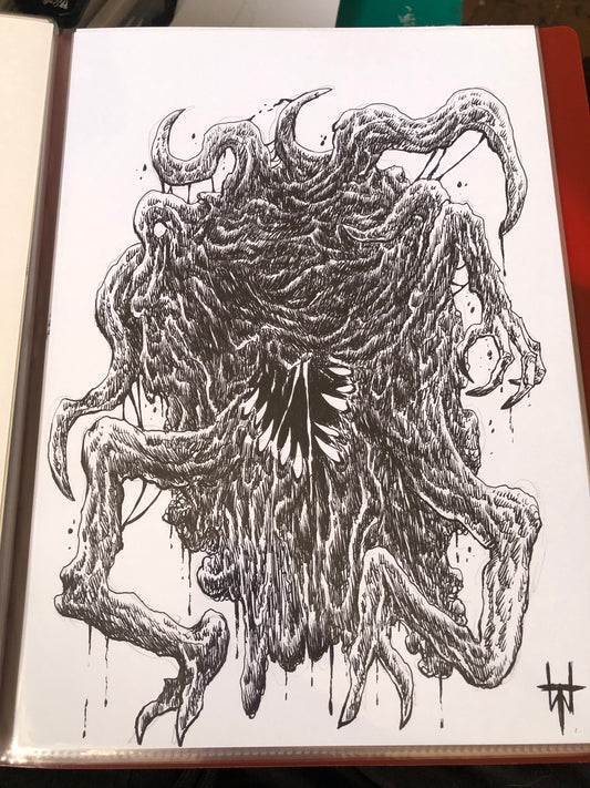 Cosmic Horror Creature Ink Sketch