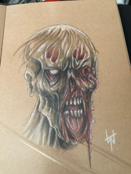 Walking Dead Inspired Walker Artwork