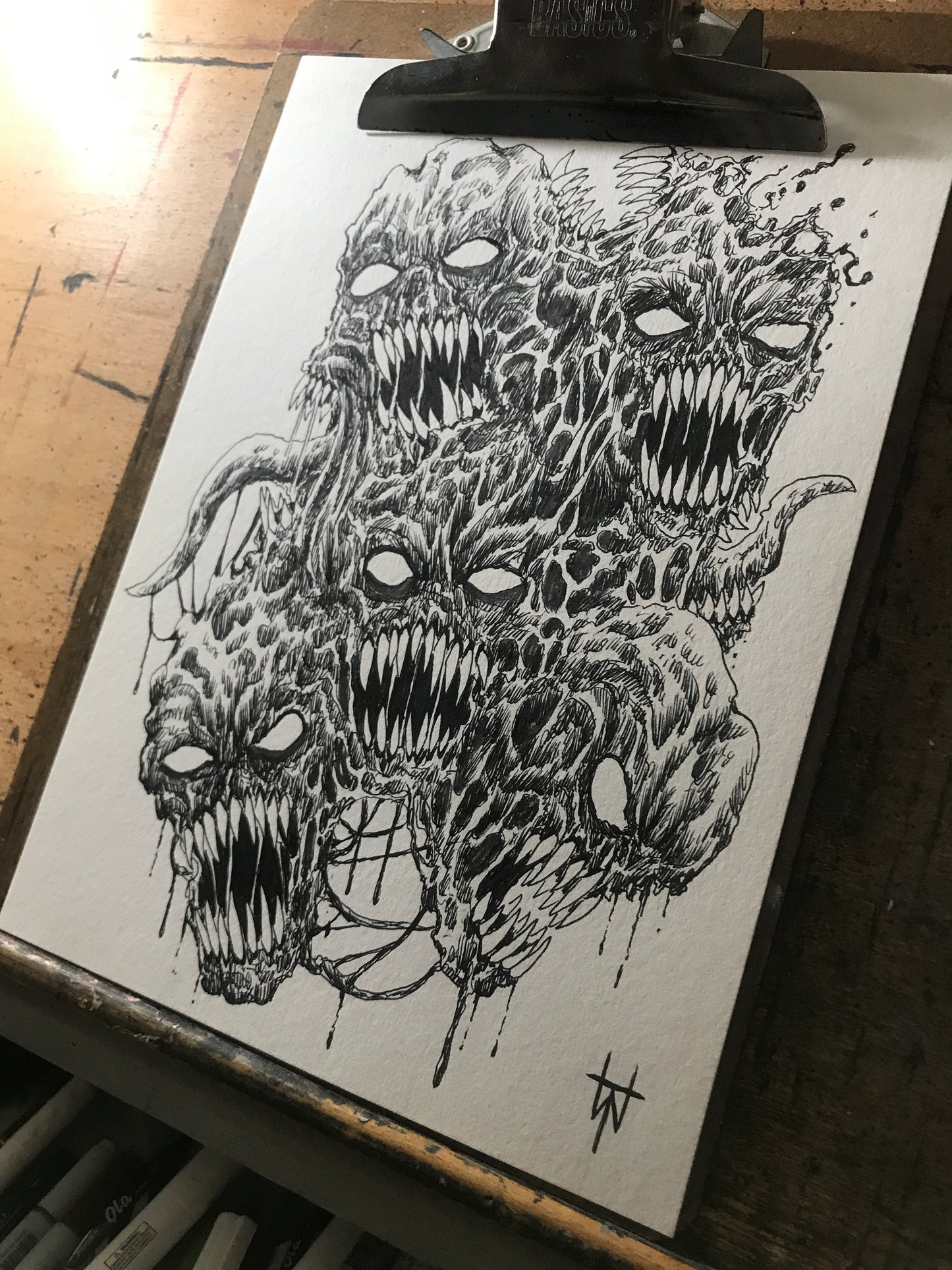 Licensed Evil Horror Heads Artwork