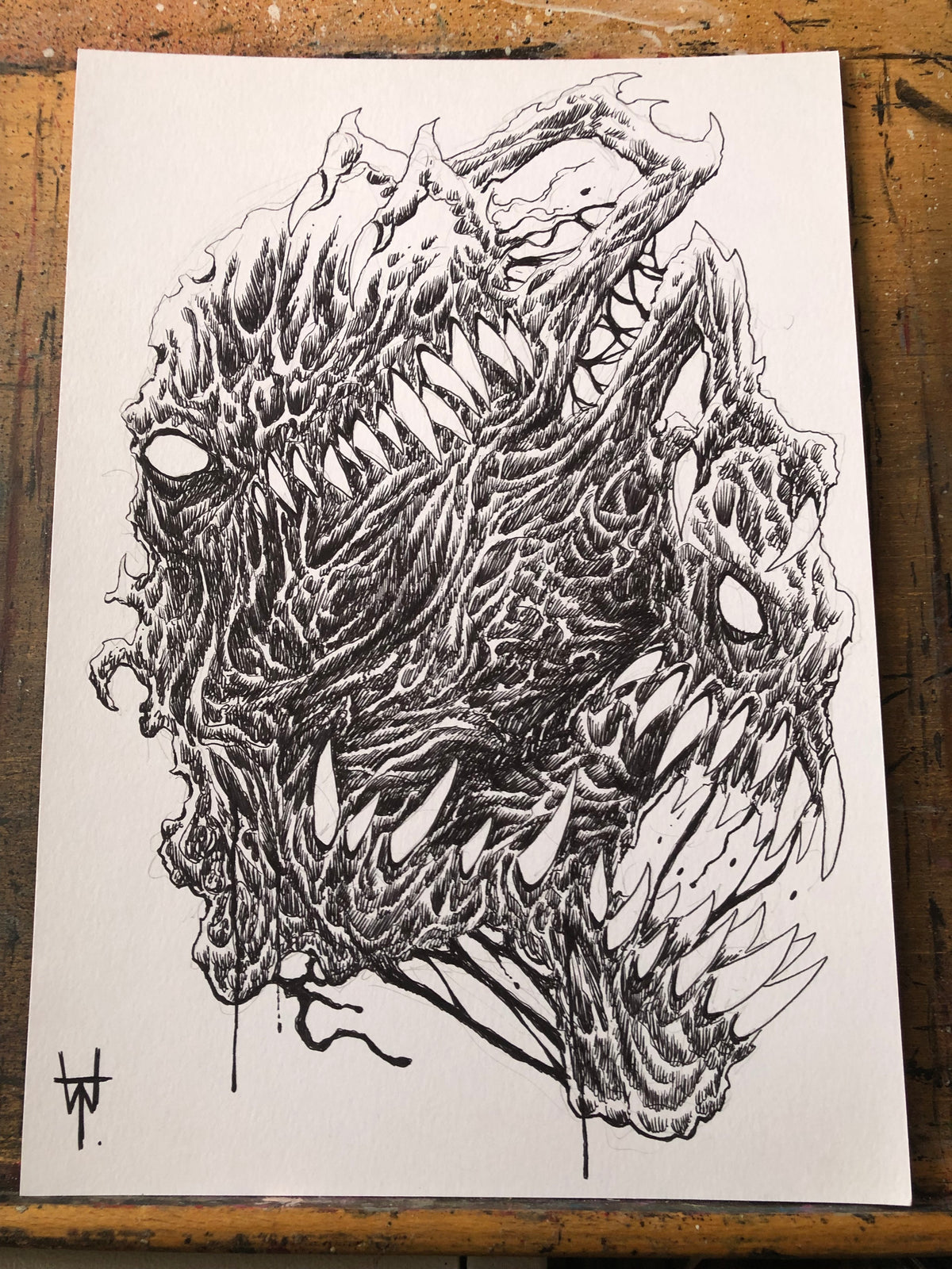 Licensed Cosmic Horror Ink Art