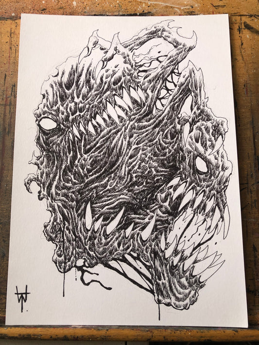 Licensed Cosmic Horror Ink Art